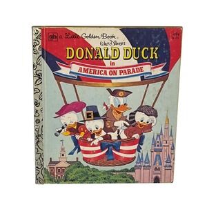 Vintage 1976 Little Golden Book Donald Duck in American On Parade